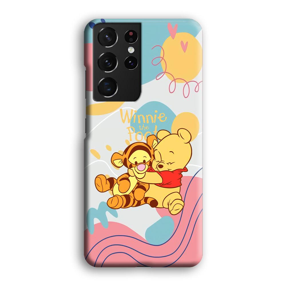 Winnie The Pooh Hug Wholeheartedly Samsung Galaxy S21 Ultra Case-Oxvistore