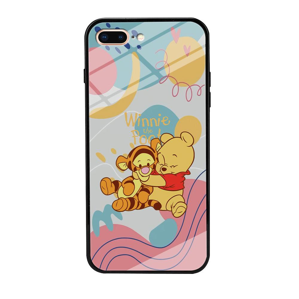 Winnie The Pooh Hug Wholeheartedly iPhone 8 Plus Case-Oxvistore