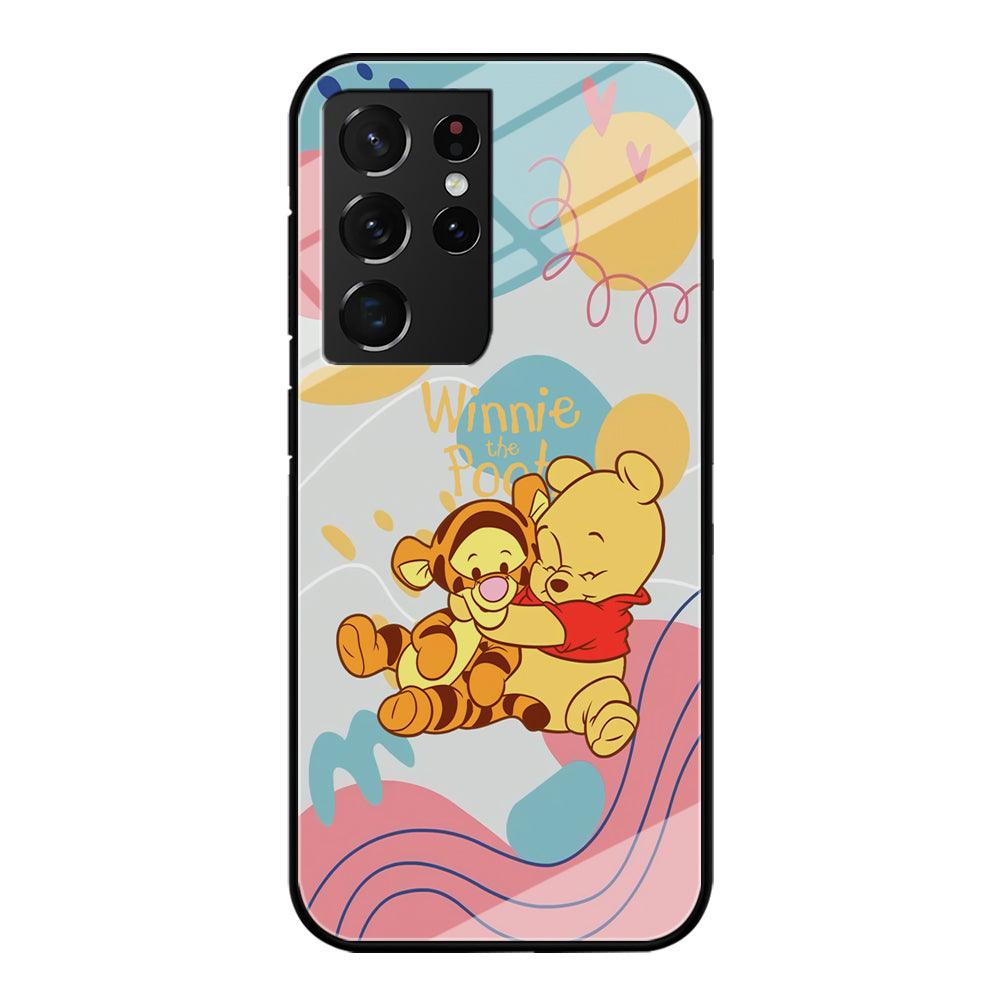 Winnie The Pooh Hug Wholeheartedly Samsung Galaxy S21 Ultra Case-Oxvistore