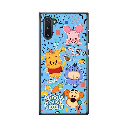 Winnie The Pooh The Best Friend Samsung Galaxy Note 10 Case-Rubber Black (2D Case)-Oxvistore
