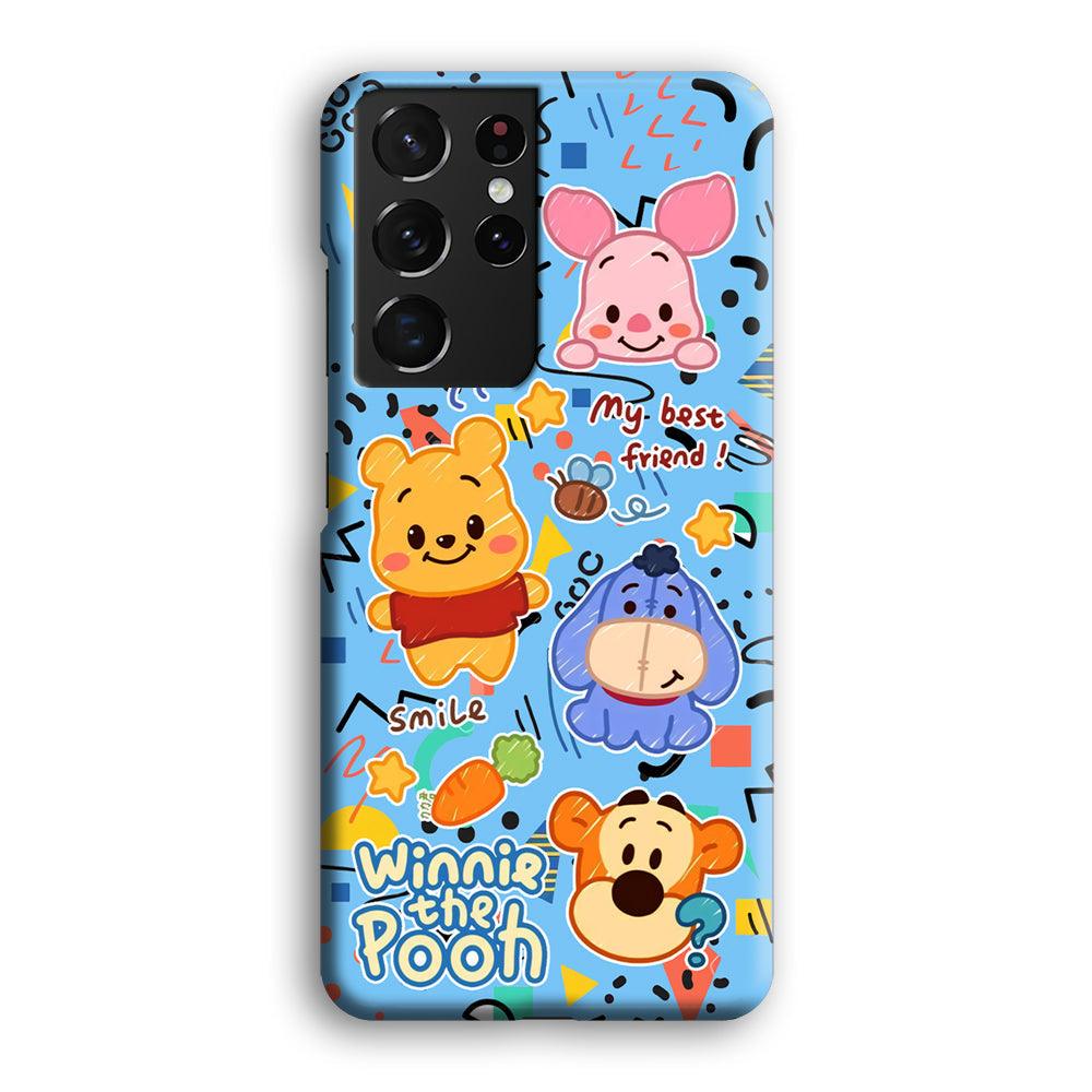 Winnie The Pooh The Best Friend Samsung Galaxy S21 Ultra Case-Oxvistore