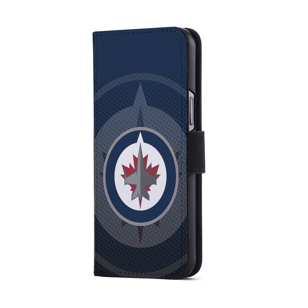 Winnipeg Jets Logo Flip Wallet Phone Case