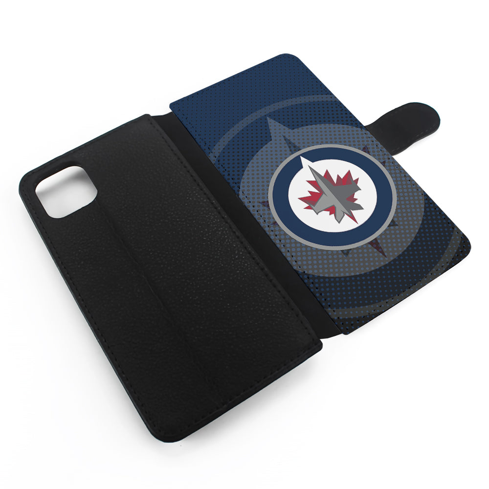 Winnipeg Jets Logo Flip Wallet Phone Case