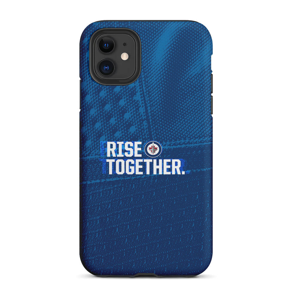 Winnipeg Jets Rise Together 2 in 1 Tough Phone Case