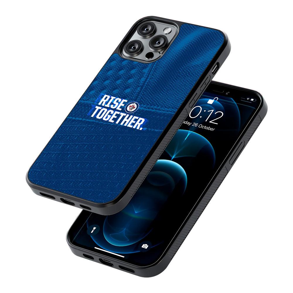 Winnipeg Jets Rise Together 2D Rubber Phone Case-Oxvistore