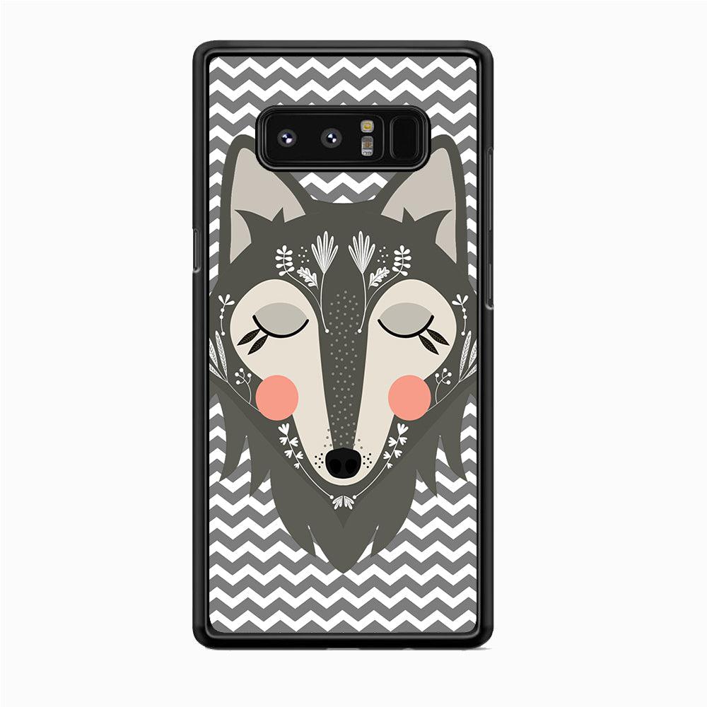 Wolf Bravey Visage Samsung Galaxy Note 8 Case-Oxvistore