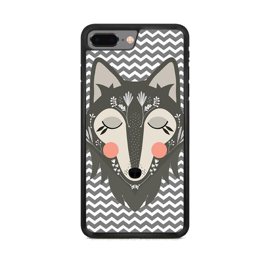 Wolf Bravey Visage iPhone 7 Plus Case-Oxvistore