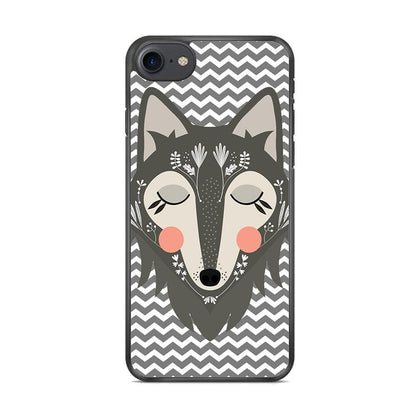 Wolf Bravey Visage iPhone 8 Case-Oxvistore