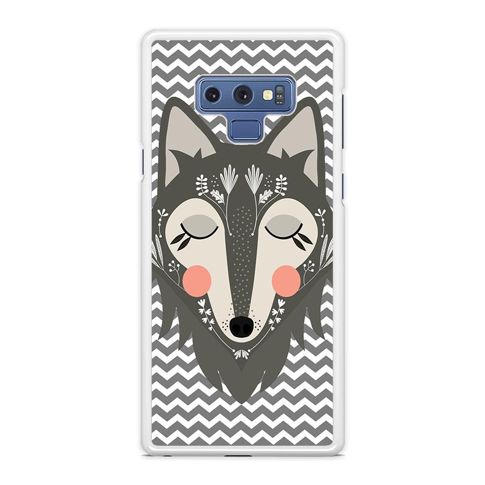 Wolf Bravey Visage Samsung Galaxy Note 9 Case-Oxvistore