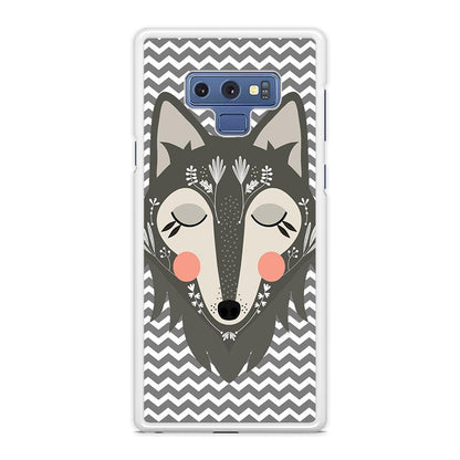 Wolf Bravey Visage Samsung Galaxy Note 9 Case-Oxvistore