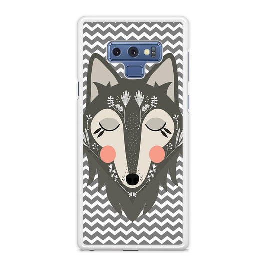 Wolf Bravey Visage Samsung Galaxy Note 9 Case-Oxvistore