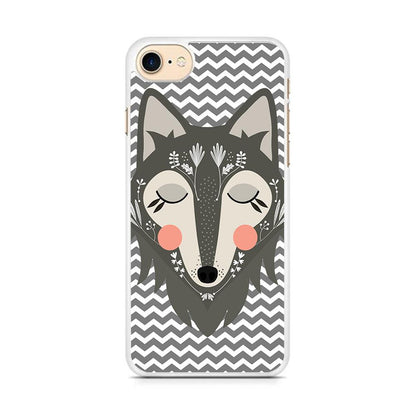 Wolf Bravey Visage iPhone 8 Case-Oxvistore