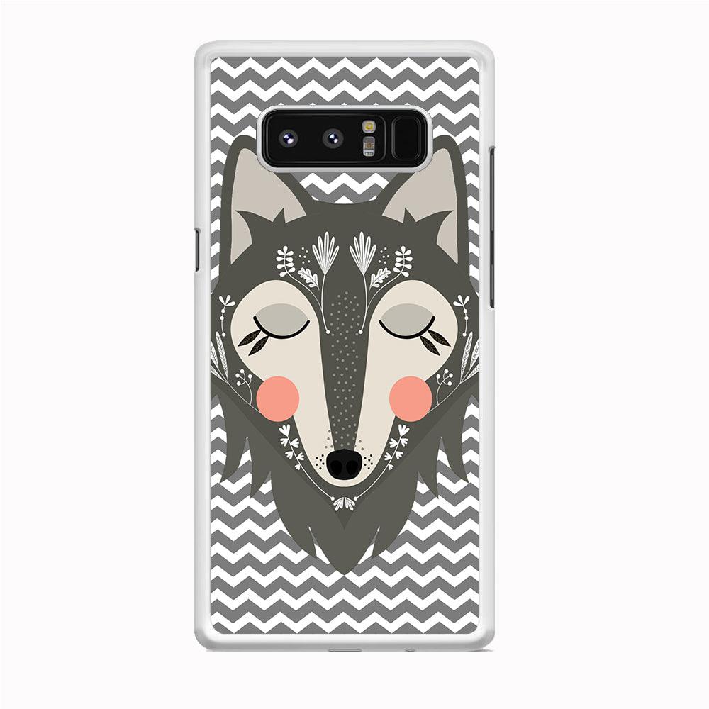 Wolf Bravey Visage Samsung Galaxy Note 8 Case-Oxvistore