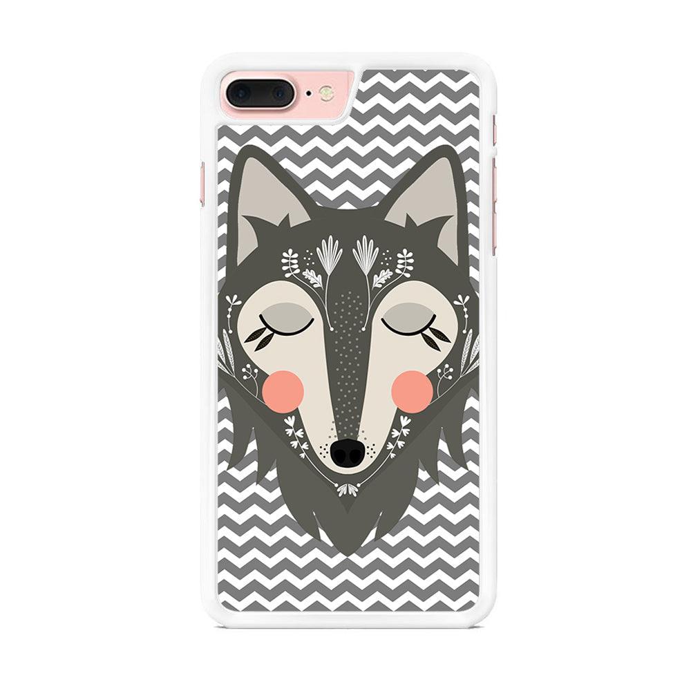 Wolf Bravey Visage iPhone 8 Plus Case-Oxvistore