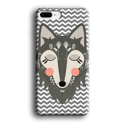 Wolf Bravey Visage iPhone 8 Plus Case-Oxvistore