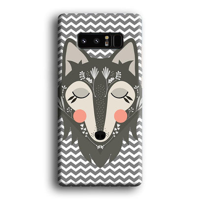 Wolf Bravey Visage Samsung Galaxy Note 8 Case-Oxvistore