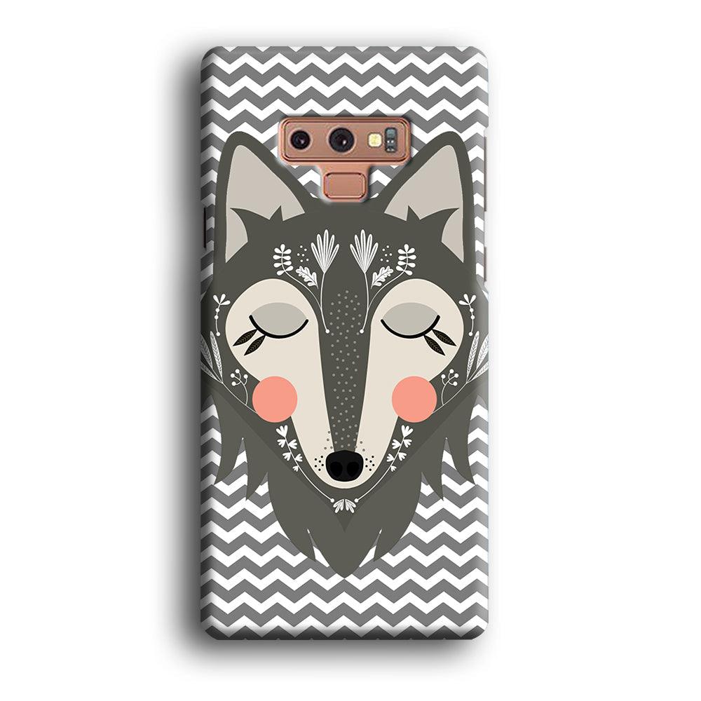 Wolf Bravey Visage Samsung Galaxy Note 9 Case-Oxvistore