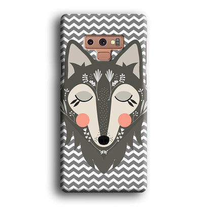 Wolf Bravey Visage Samsung Galaxy Note 9 Case-Oxvistore