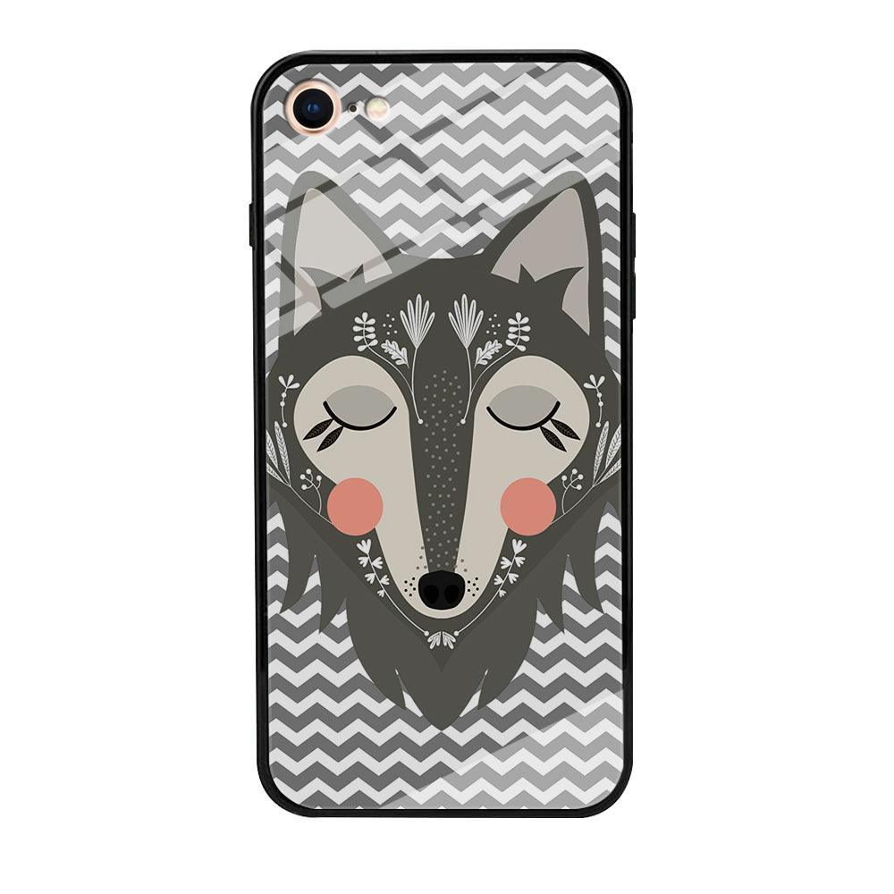 Wolf Bravey Visage iPhone 8 Case-Oxvistore