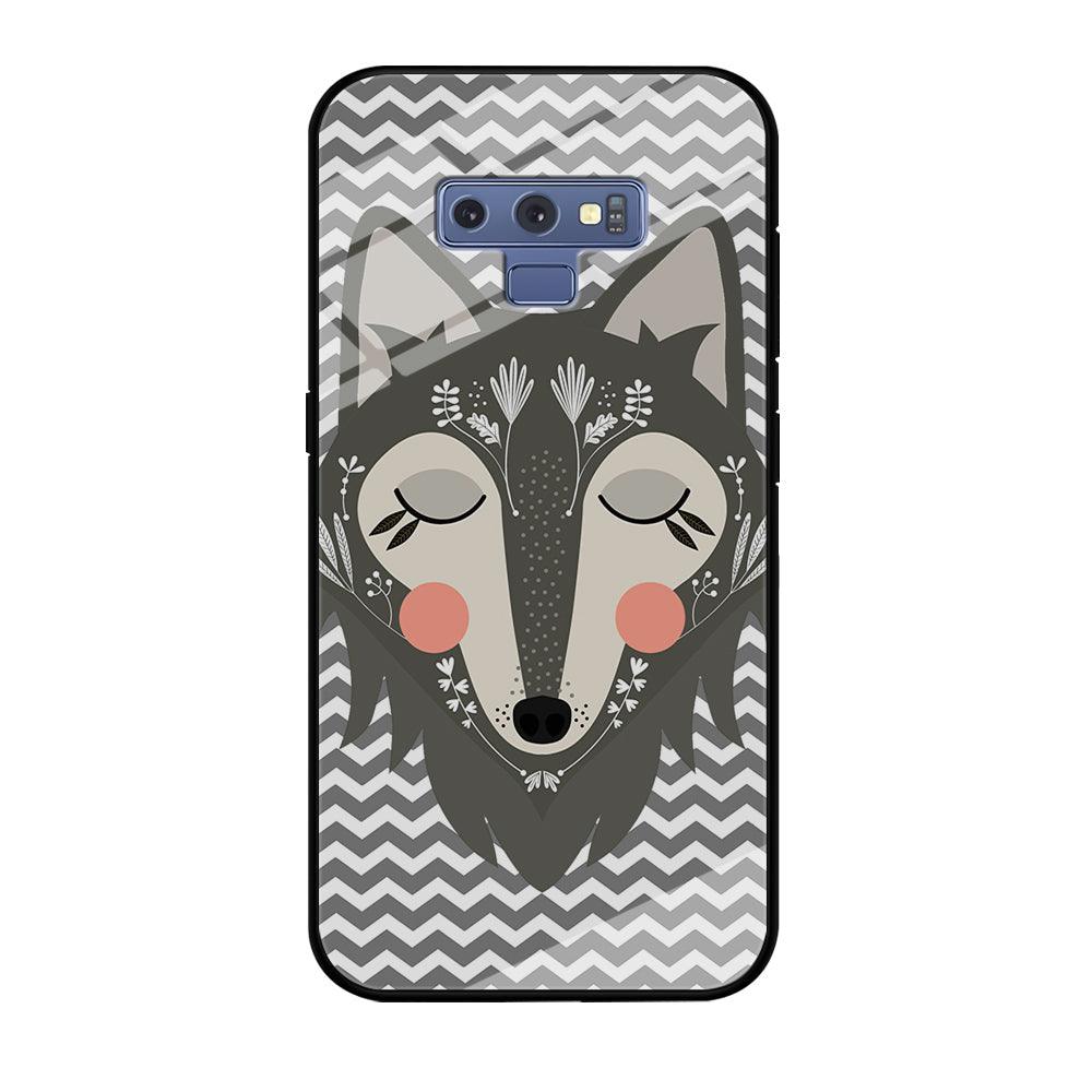 Wolf Bravey Visage Samsung Galaxy Note 9 Case-Oxvistore