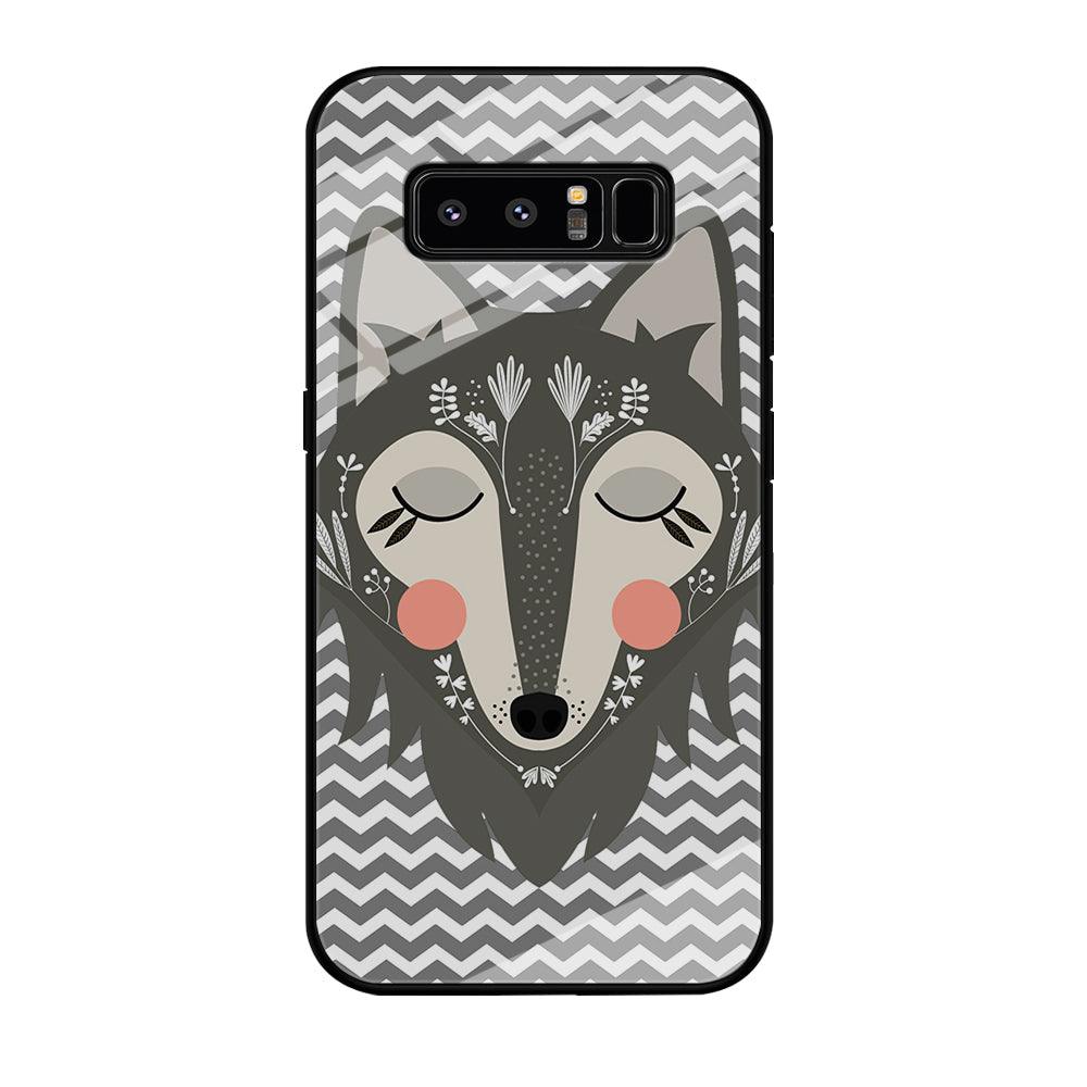 Wolf Bravey Visage Samsung Galaxy Note 8 Case-Oxvistore