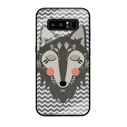 Wolf Bravey Visage Samsung Galaxy Note 8 Case-Oxvistore