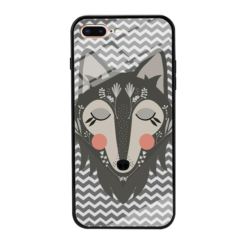 Wolf Bravey Visage iPhone 8 Plus Case-Oxvistore