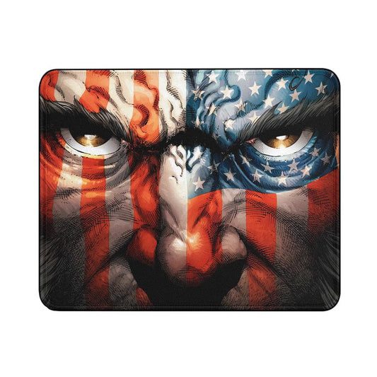 Wolverine Face US Flag Mouse Pads-18x21 CM-Oxvistore