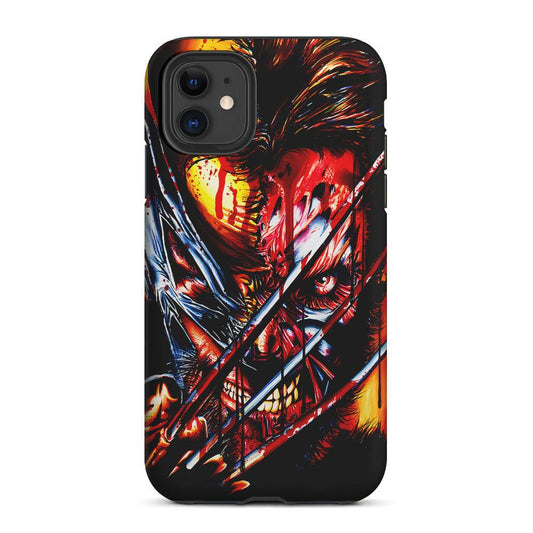 Wolverine Transformation Comic 2 in 1 Tough Phone Case-Oxvistore