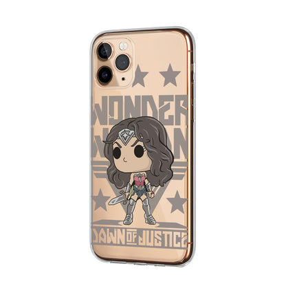 Wonder Woman Chibi Art Cartoon Clear Soft Case