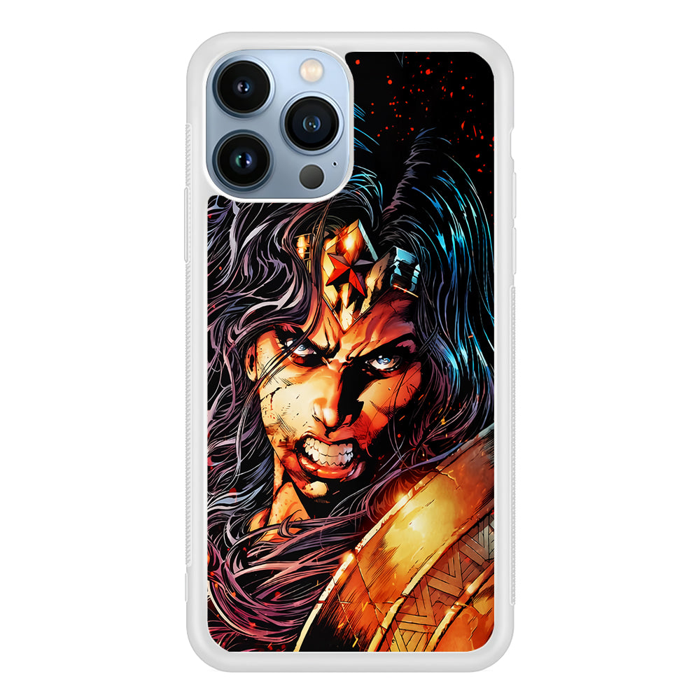 Wonder Woman Comic Art 2D Rubber Phone Case