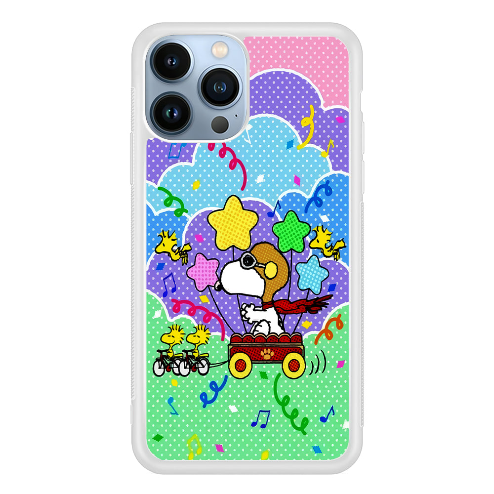 Woodstock Pulled Snoopy 2D Rubber Phone Case