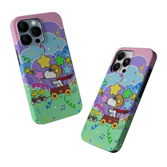 Woodstock Pulled Snoopy 2 in 1 Tough Phone Case-Oxvistore