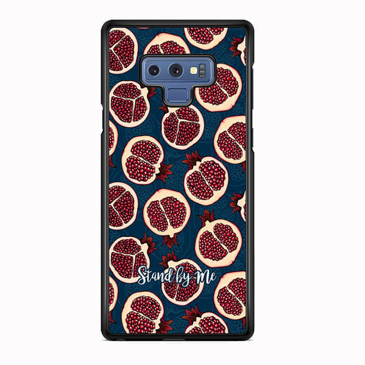Word in Fruit Pattern 'Stand by Me' Samsung Galaxy Note 9 Case-Rubber Black (2D Case)-Oxvistore
