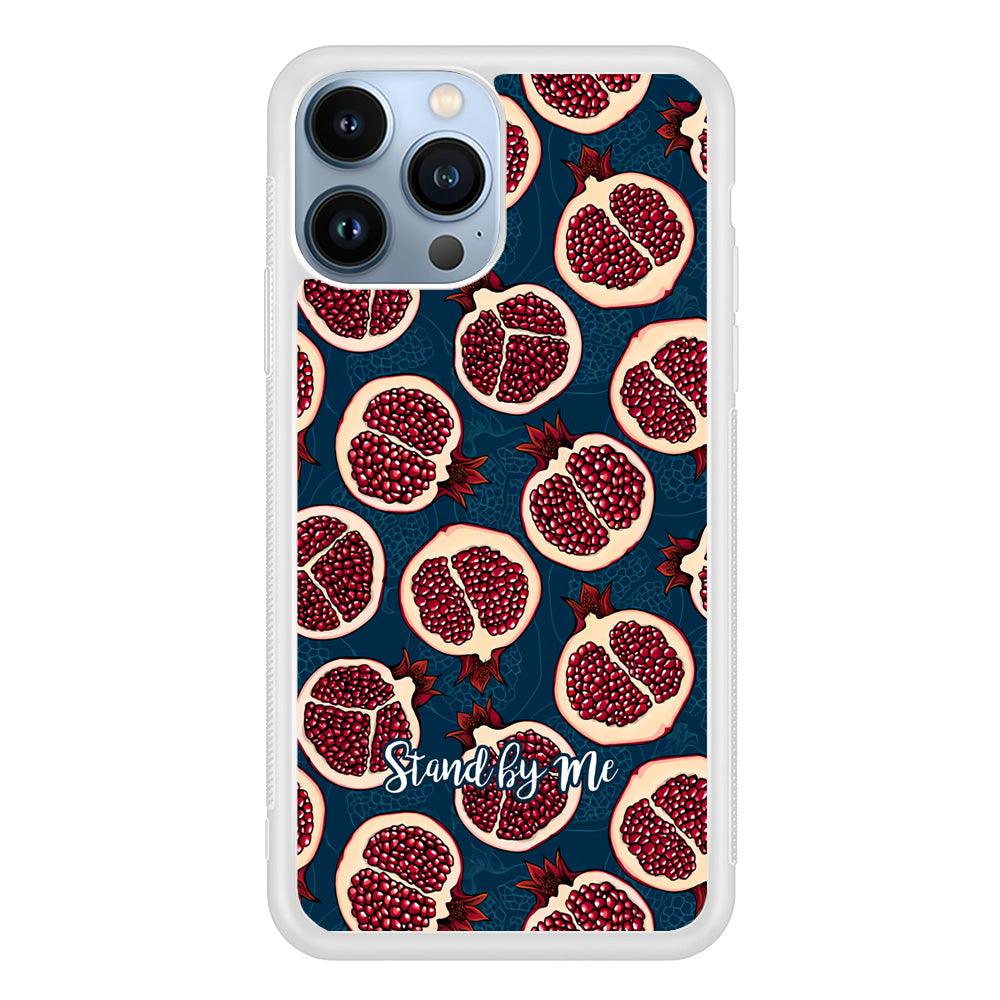 Word in Fruit Pattern 'Stand by Me' iPhone 14 Pro Max Case-Oxvistore