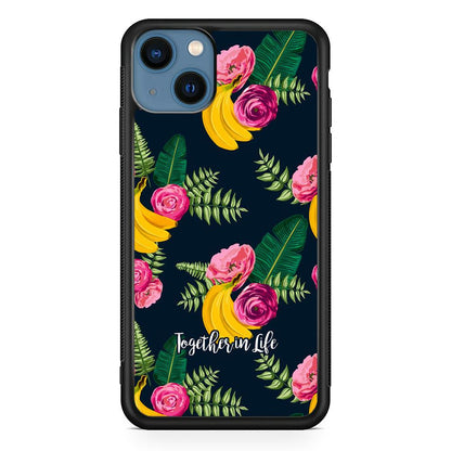 Word in Fruit Pattern 'Together in Life' iPhone 15 Plus Case-Oxvistore