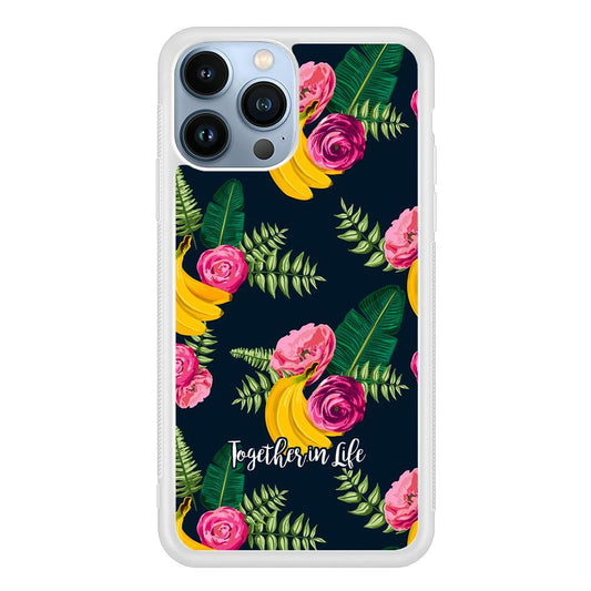 Word in Fruit Pattern 'Together in Life' iPhone 13 Pro Case-Oxvistore