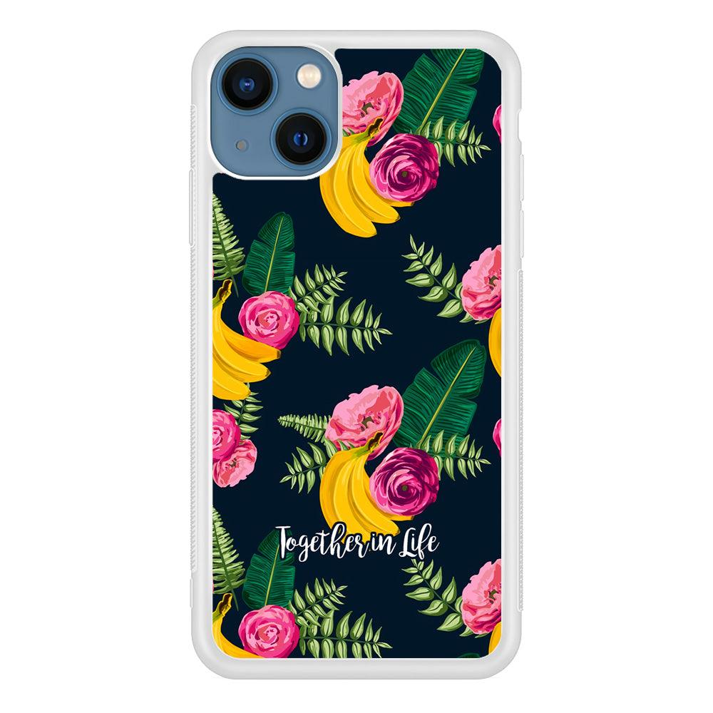 Word in Fruit Pattern 'Together in Life' iPhone 15 Plus Case-Oxvistore