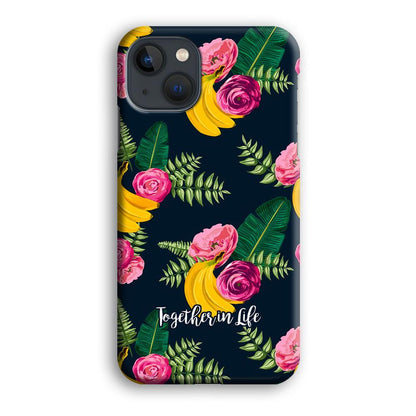 Word in Fruit Pattern 'Together in Life' iPhone 15 Plus Case-Oxvistore