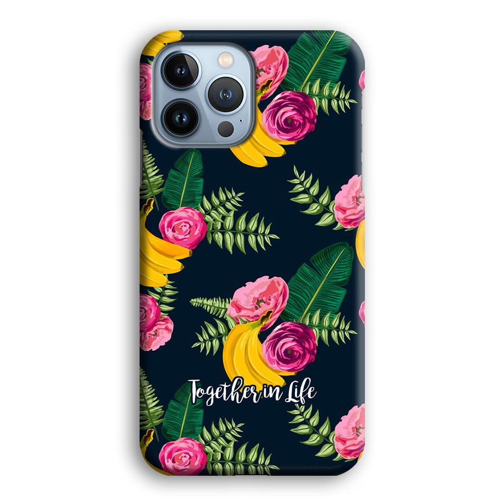 Word in Fruit Pattern 'Together in Life' iPhone 14 Pro Max Case-Oxvistore