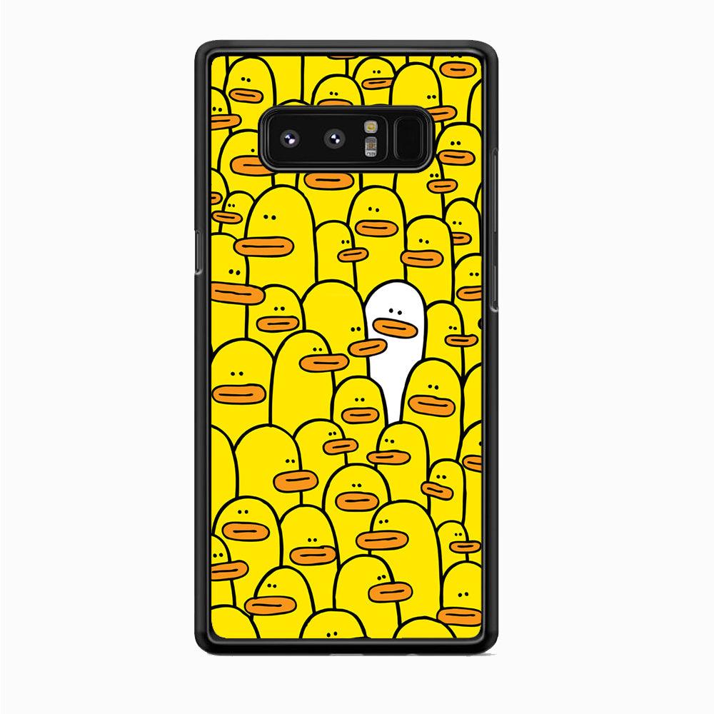 Yellow Duck Face Patern Samsung Galaxy Note 8 Case-Oxvistore