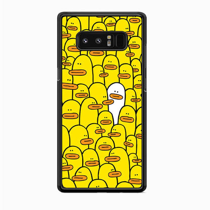 Yellow Duck Face Patern Samsung Galaxy Note 8 Case-Oxvistore