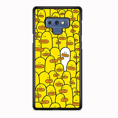 Yellow Duck Face Patern Samsung Galaxy Note 9 Case-Oxvistore