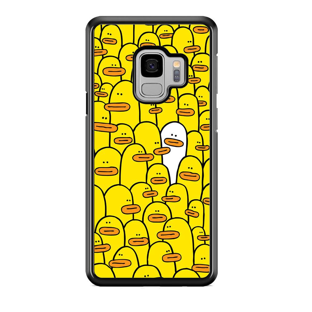 Yellow Duck Face Patern Samsung Galaxy S9 Case-3D Case-Oxvistore