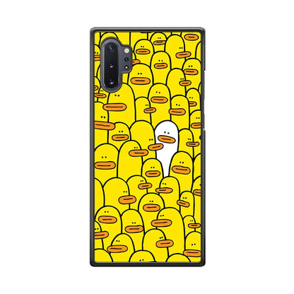 Yellow Duck Face Patern Samsung Galaxy Note 10 Plus Case-Oxvistore