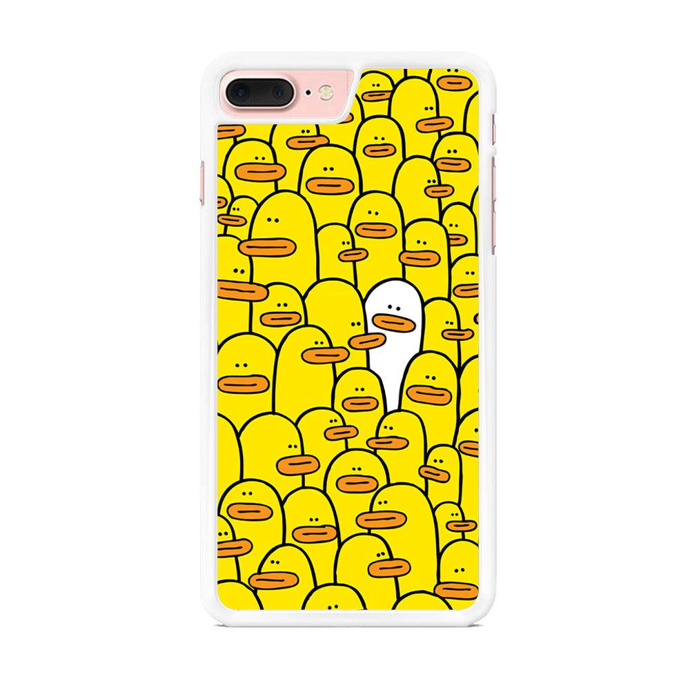 Yellow Duck Face Patern iPhone 7 Plus Case-Oxvistore