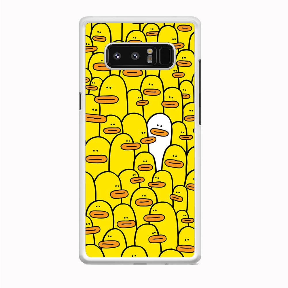 Yellow Duck Face Patern Samsung Galaxy Note 8 Case-Oxvistore