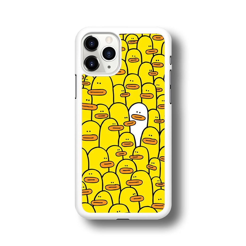 Yellow Duck Face Patern iPhone 11 Pro Case-Oxvistore