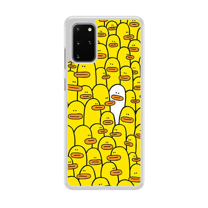 Yellow Duck Face Patern Samsung Galaxy S20 Plus Case-Oxvistore