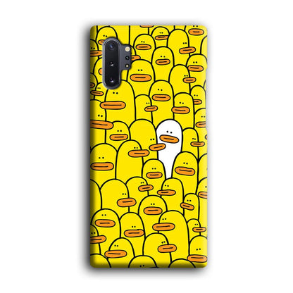 Yellow Duck Face Patern Samsung Galaxy Note 10 Plus Case-Oxvistore